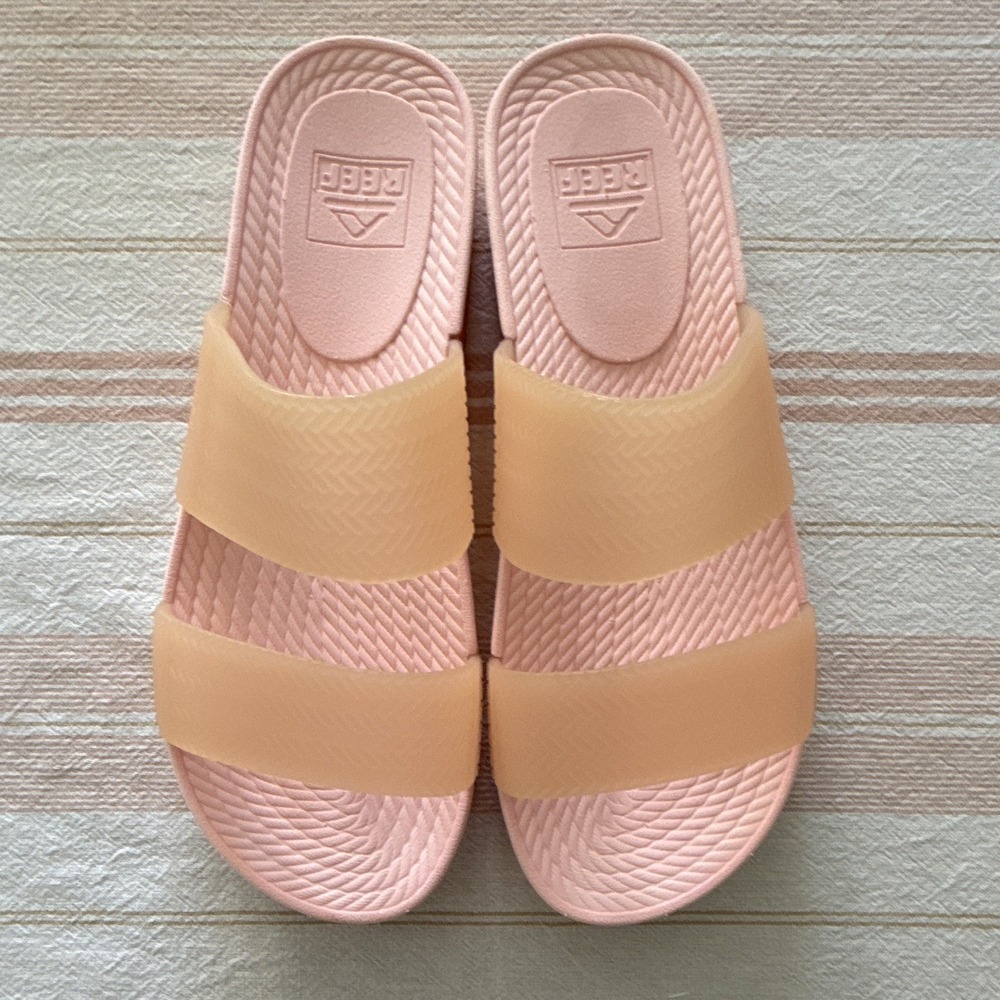 Reef Womens Water Vista Slide Blush Side 9 New Without Tags